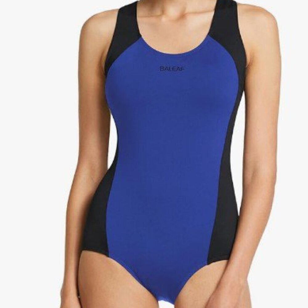 BALEAF ATHLETIC RACERBACK ONE PIECE SWIMSUIT UPF 50+